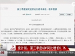 统计局：第三季度GDP同比增长6.7% - News.Sina.com.Cn