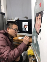 大学教师创作油画缅怀余旭 - 四川日报网