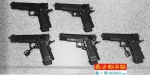 　冯昕案中被认定为走私的枪支（部分）。受访者供图 - News.Sina.com.Cn
