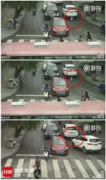 幸运！2岁女孩横穿马路倒地 两车从身上开过仅受轻伤 - 四川日报网