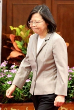 台湾地区领导人蔡英文（图片来源：“中时电子报”） - News.Sina.com.Cn