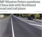 新西兰媒体称，彼得斯质疑中国和新西兰的公路铁路修建合作计划。 - News.Sina.com.Cn