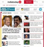 《今日印度》网站首页，其关于中国的新闻使用了相对贬抑的笔法。 - News.Sina.com.Cn