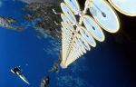 ▲空间太阳能电站概念图（NASA） - News.Sina.com.Cn