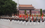 这是6月6日在欢迎仪式上拍摄的行进乐队。 - News.Sina.com.Cn