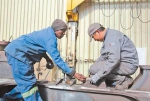在中国中车南非比勒陀利亚工厂内，中南员工一起工作。 人民日报记者 李志伟摄 - News.Sina.com.Cn