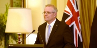 当地时间8月24日，澳大利亚新任总理莫里森宣誓就职（图片来源：视觉中国） - News.Sina.com.Cn
