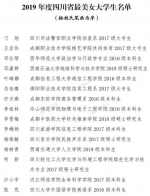 2019年度四川省最美女大学生名单公布，有你认识的吗? - Sc.Chinanews.Com.Cn