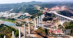 正在建设中的汉巴南铁路恩阳河特大桥。 - Sc.Chinanews.Com.Cn