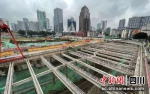 建设中的18号线骡马市站。成都轨道集团供图 - Sc.Chinanews.Com.Cn