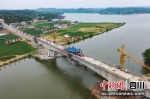 西河特大桥连续梁浇筑施工现场。蜀道集团供图 - Sc.Chinanews.Com.Cn
