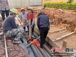 雨污管网改造项目施工现场。(会东县委宣传部供图) - Sc.Chinanews.Com.Cn