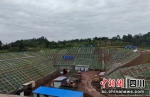 工程建设现场(沿滩融媒 供图) - Sc.Chinanews.Com.Cn