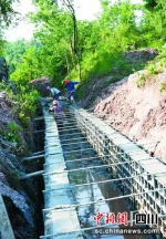 幸福水库灌区续建配套及节水改造项目建设现场。彭杰摄 - Sc.Chinanews.Com.Cn