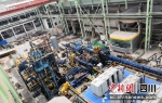 攀长钢生产线工程现场。 江油市委宣传部供图 - Sc.Chinanews.Com.Cn