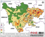 7月份自然灾害综合风险提示示意图。四川应急供图 - Sc.Chinanews.Com.Cn