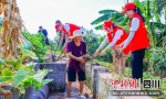 提水灌溉(贡井融媒 供图) - Sc.Chinanews.Com.Cn