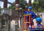 电气试验班员工在开展避雷器带电测试。(国网宜宾供电公司 供图) - Sc.Chinanews.Com.Cn