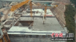 浇筑现场。中国十九冶供图 - Sc.Chinanews.Com.Cn