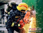 比赛现场。泸州消防供图 - Sc.Chinanews.Com.Cn