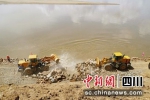黄河干流生态护岸工程。 - Sc.Chinanews.Com.Cn