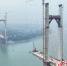 加快建设中的纳溪长江大桥。 陈雨 摄 - Sc.Chinanews.Com.Cn