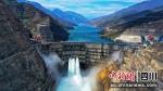 俯瞰白鹤滩水电站。中国能建葛洲坝机电公司供图 - Sc.Chinanews.Com.Cn