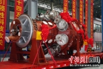 2022年11月25日，国内首台F级50MW重型燃气轮机在东方汽轮机完工发运。杨玺 摄 - Sc.Chinanews.Com.Cn