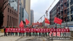 红星桥站主体结构封顶。张志强摄 - Sc.Chinanews.Com.Cn