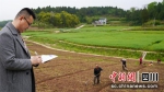 青柯正在统计全村耕地使用情况。苟莉红 摄 - Sc.Chinanews.Com.Cn