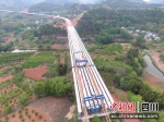 全线桥梁架设完成现场。杨萌 摄 - Sc.Chinanews.Com.Cn