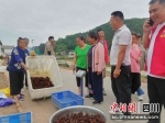 村民展示小龙虾。 三台县委宣传部供图 - Sc.Chinanews.Com.Cn